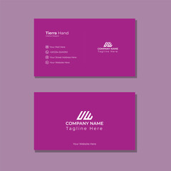 Vector modern business card design