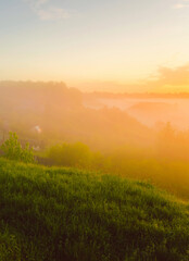 sunrise in the mountains