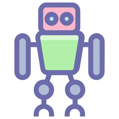 artificial intelligence technology icon symbol vector image. Illustration of artificial intelligence futuristic information human learning software design image