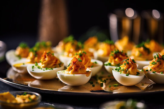 Savory Fusion: Shrimp Cocktail Deviled Eggs for Elegant Bites