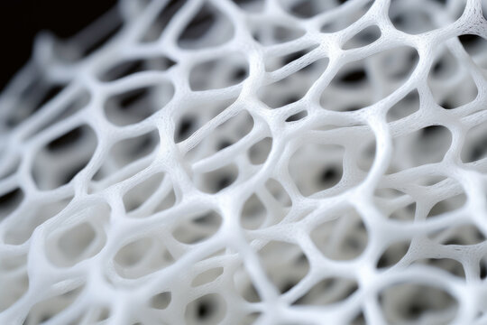 Glistening PTFE Surface: A Captivating Macro Shot of Polytetrafluoroethylene Texture