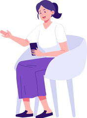 Mental Health Character Illustrasion