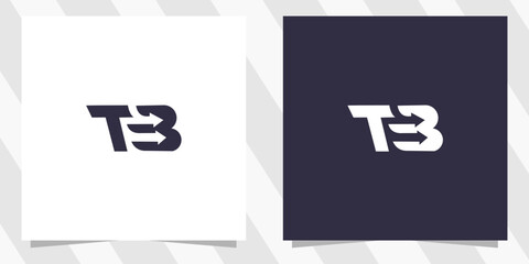 letter tb bt logo design