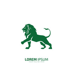 lion logo, lion silhouette, company logo design, strength and power symbol