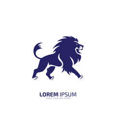 lion logo, lion icon company logo design, strength and power symbol