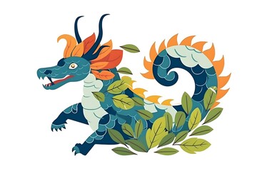 龍のイラスト　with generative ai