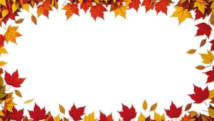 Obraz premium Autumn Leaves Border