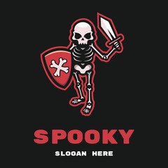 Spooky mascot vector