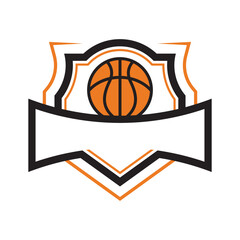 Basketball logo template icon design