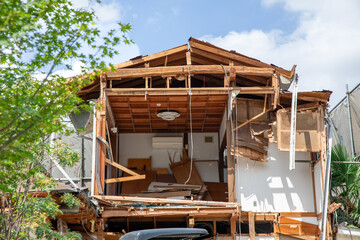 戸建住宅の解体現場