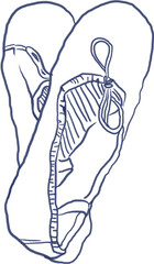 ballet shoes illustration