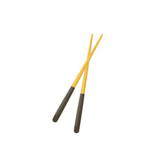Illustration of a golden chopstick