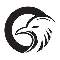 Naklejka premium Eagle logo template vector icon design