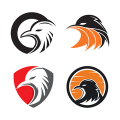 Fototapeta premium Eagle logo template vector icon design