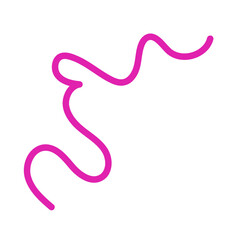 Red Pink Orange Squiggles Lines Vectors 