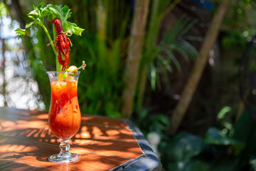Crawfish bloody mary