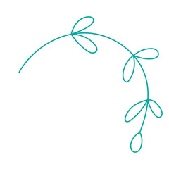tiny plant hand drawing doodle line
