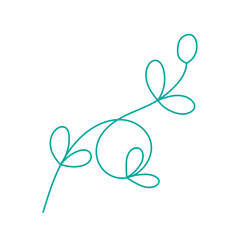 tiny plant hand drawing doodle line