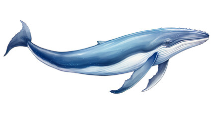クジラの水彩イラスト