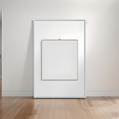 mockup, The white frame on the wall. room Interior no. 38 -Generative AI.