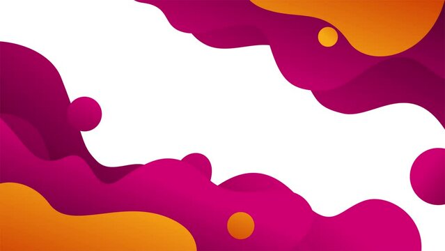 Colorful gradient liquid shape background. Colorful abstract background animation. Purple background.