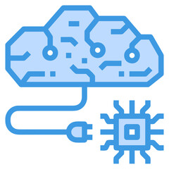 Fototapeta na wymiar artificial intelligence technology icon symbol vector image. Illustration of artificial intelligence futuristic information human learning software design image