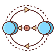 Fototapeta na wymiar artificial intelligence technology icon symbol vector image. Illustration of artificial intelligence futuristic information human learning software design image