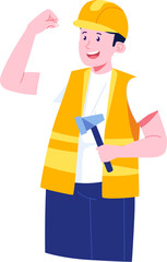 Labor Day character illustration