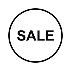 sale tag outline icon vector
