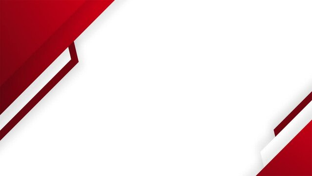 Modern futuristic animated background. Abstract background with red and white color combination. Suitable for banner, poster, brochure, flyer, or presentation background.