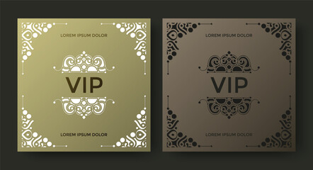 Elegant VIP ornament background