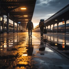 Rush-hour on public transport.