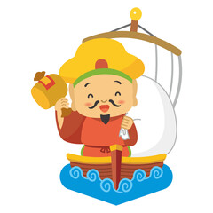 七福神　イラスト