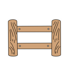 Wooden Fence Illustration