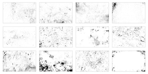 Big collection of grunge textures set. background. vector illustration.