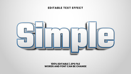 Simple Editable Text Effect