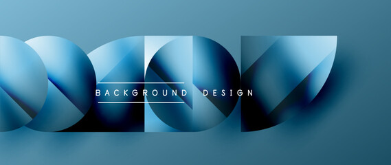 Essence of minimalism - metallic circles and squares converge upon canvas, study in restraint. The play of light on their surfaces forms subdued dance, epitomizing sophistication in simplicity