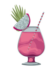 fruit drink and straw icon