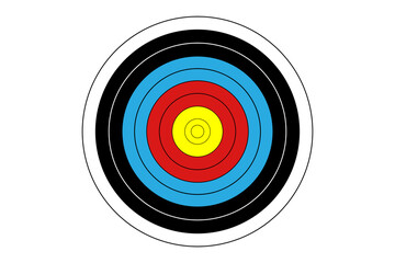 Digital png illustration of shooting target on transparent background