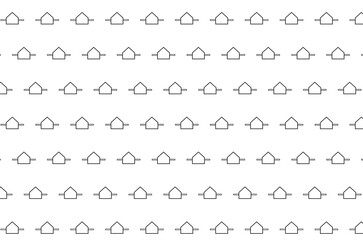 Digital png illustration of rows of black pattern on transparent background