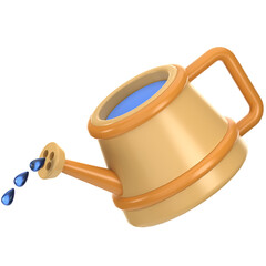 3d icon Watering Can, 3d illustration, 3d element, 3d rendering.