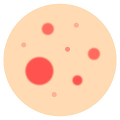 vector acne face beauty illustration