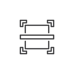 Scanning identification line icon