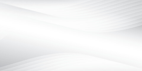 Abstract white and gray color background with geometric round shape. Vector illustration.