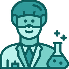 chemist two tone icon