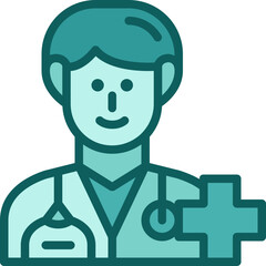 doctor two tone icon