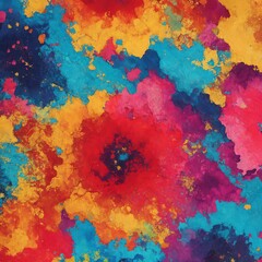 ビビットカラーのアブズトラクト