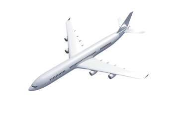 Digital png illustration of airplane on transparent background