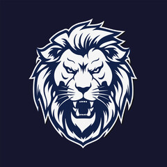 esport lion badge icon logo