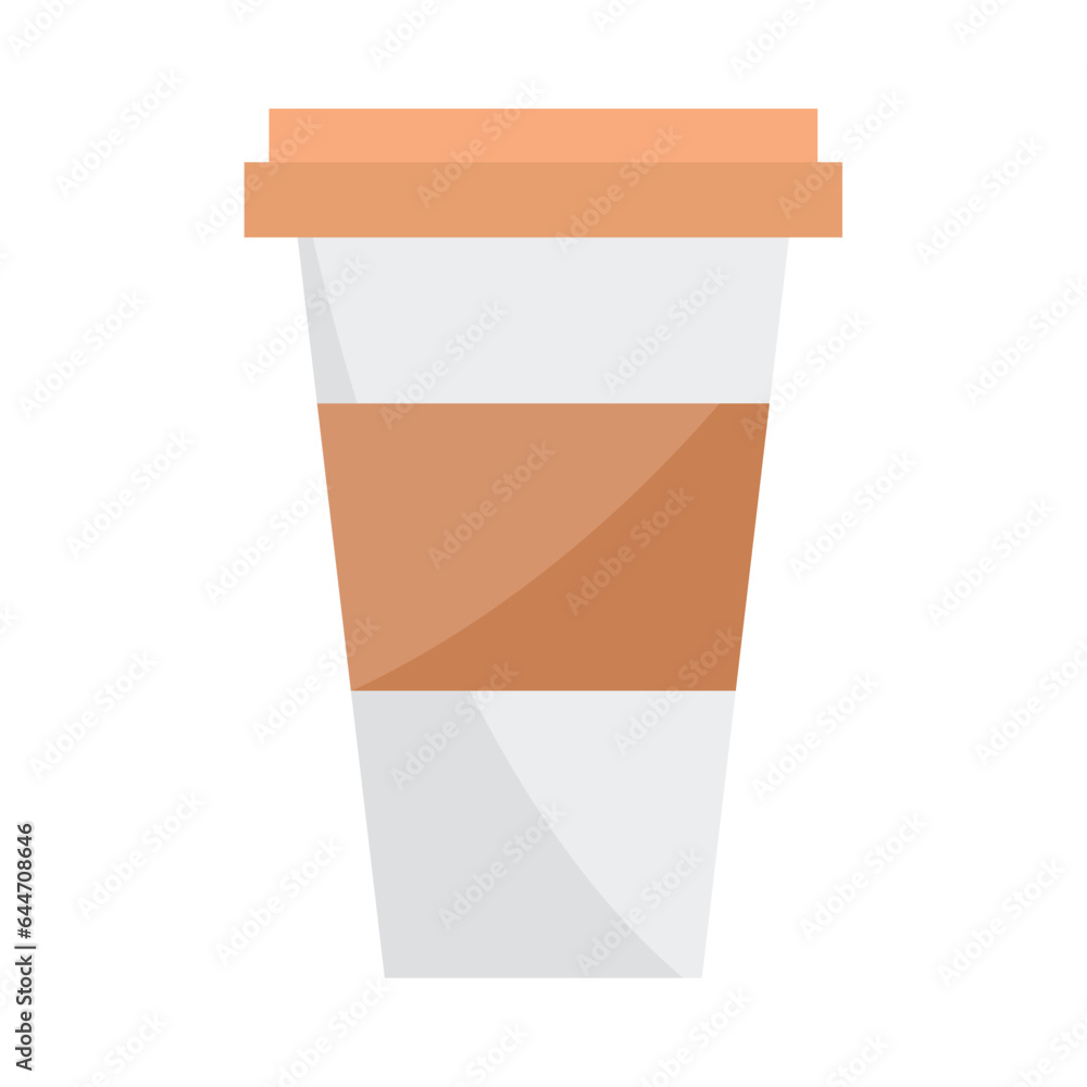 Poster take away coffee cup icon